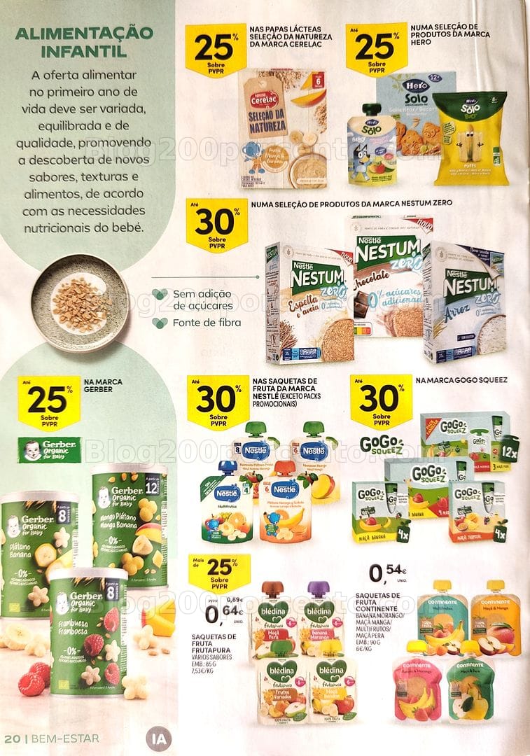 Antevisão Folheto CONTINENTE Bem-Estar Promoções de 20 outubro a 1 novembro
